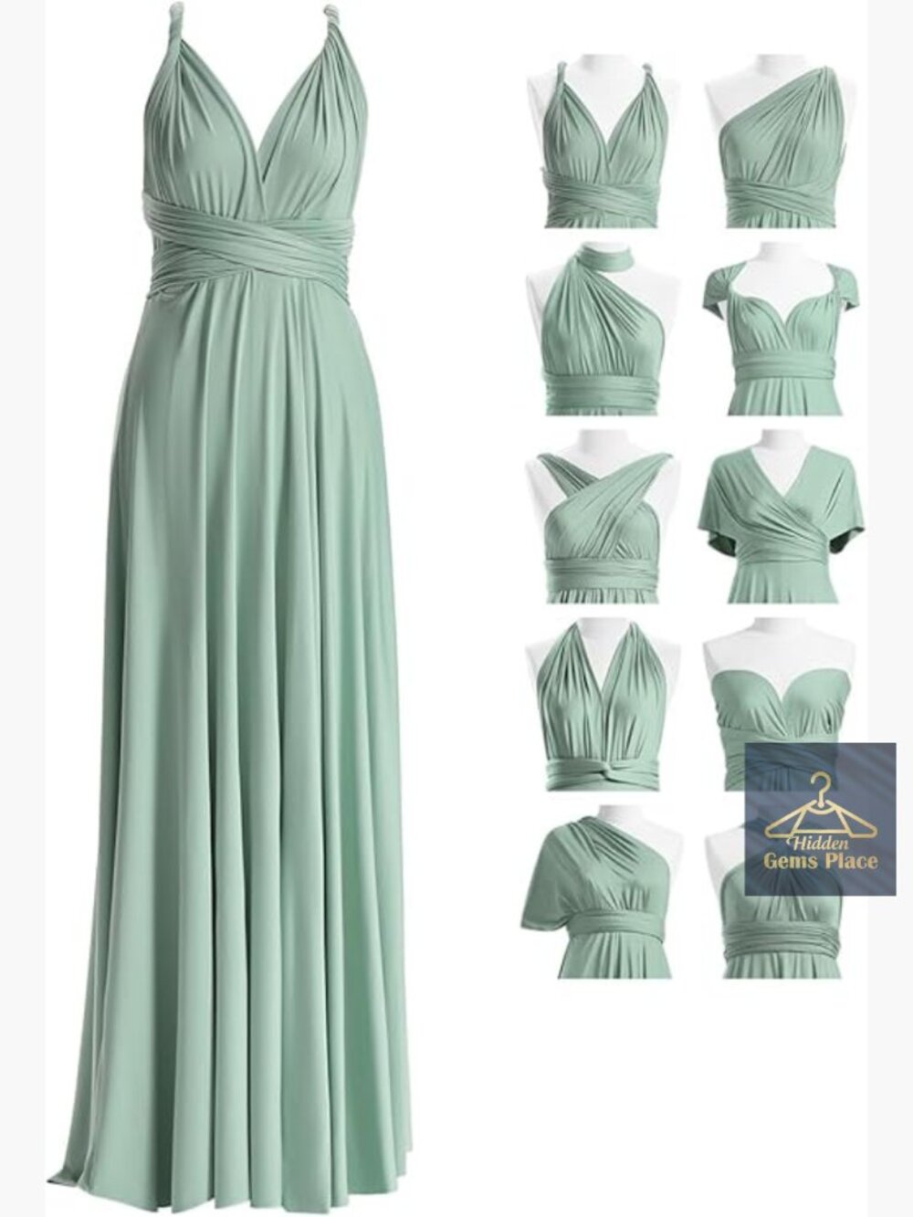 Convertible Infinity Bridesmaid Dress, Plus Size, Multi-Way Twist Wrap